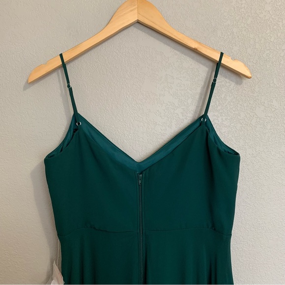 Birdy Grey Emerald Green Devin Chiffon Formal Dress Size Medium NWT - Picture 8 of 16